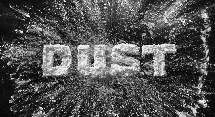 dust material lettering composite