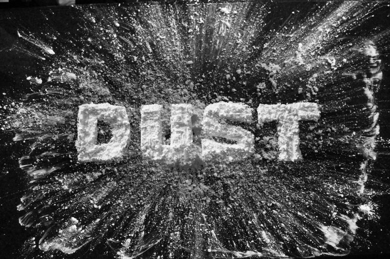 dust material lettering composite