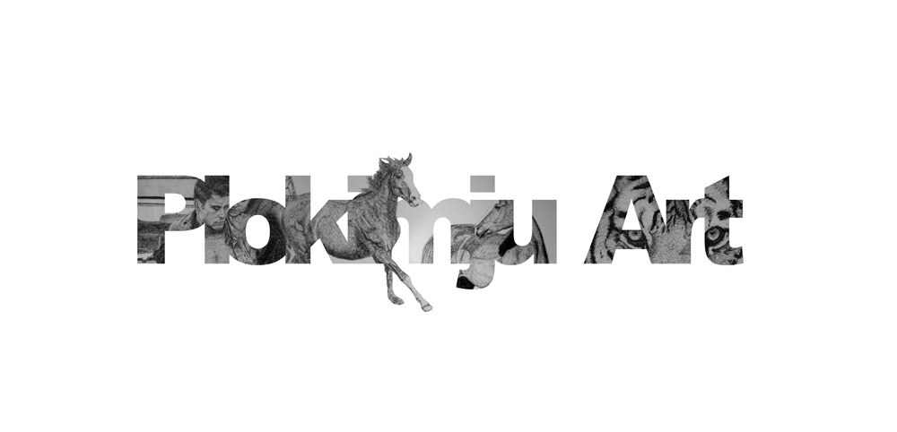 plokimju art freelance artist logo wordmark